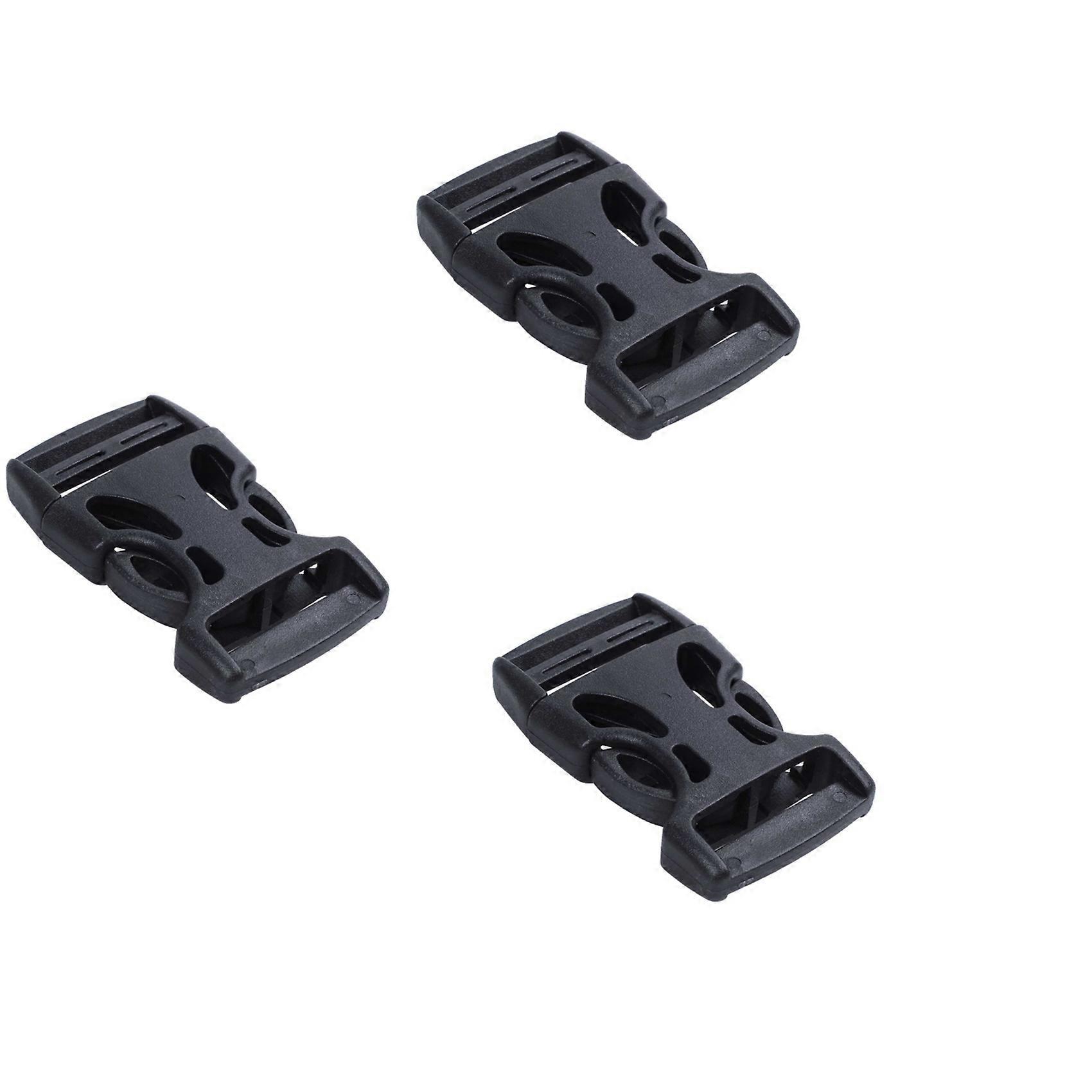 12Pcs Plastic Side Quick Release Buckles Clip for 25mm Webbing Band Black