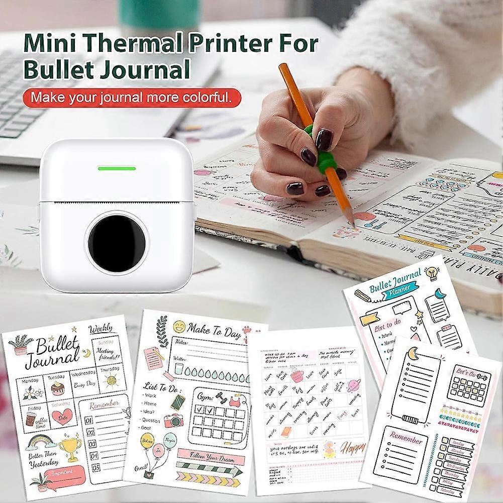 Mini Sticker Printer Maker Thermal Printer, Bluetooth Wireless Portable Phone Printer, Small Instant Pocket Printer