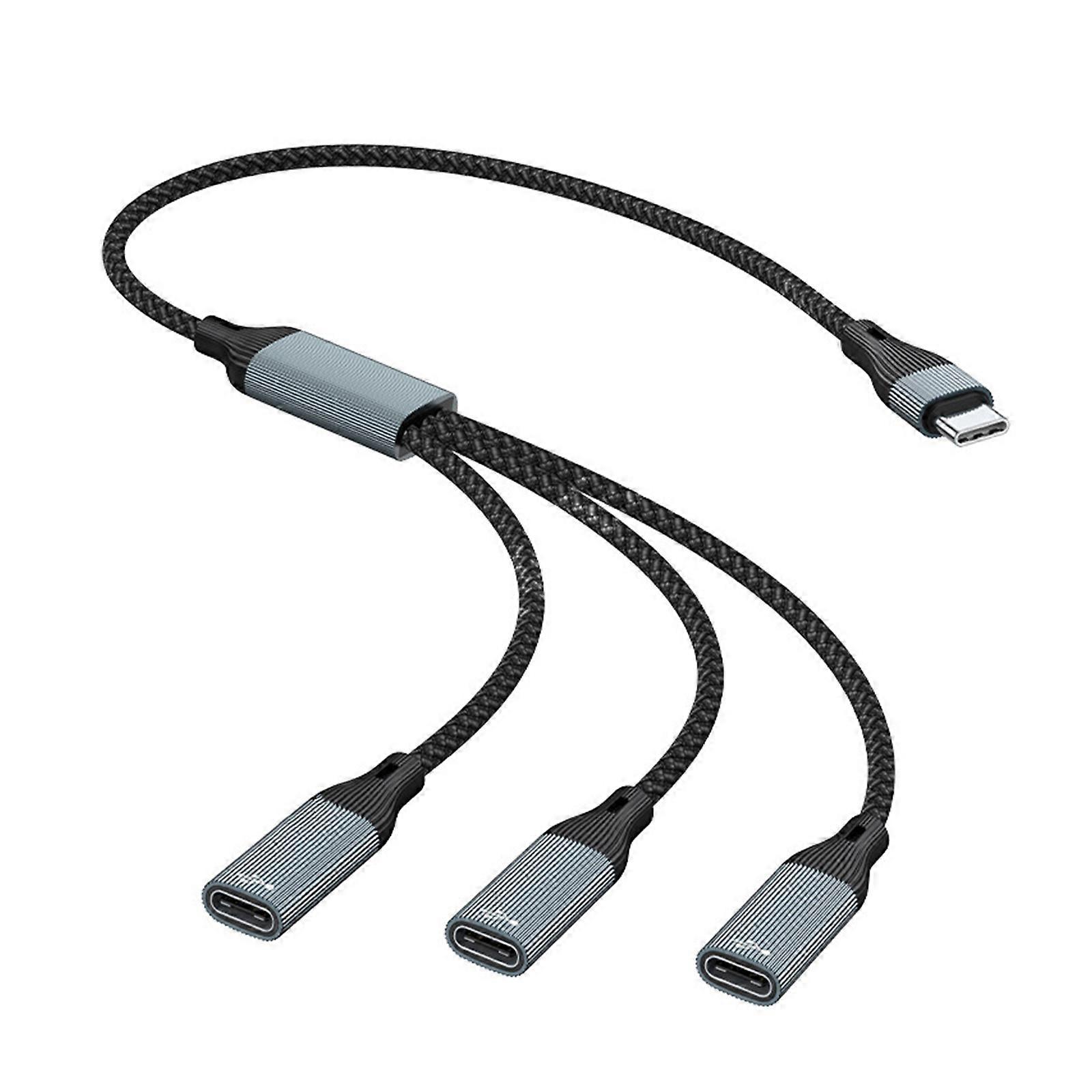 High Speed USB Type C Splitter Adapter Converter For Laptop Tablet Telephone Efficient Data Synchronization Power Supply Multicolor