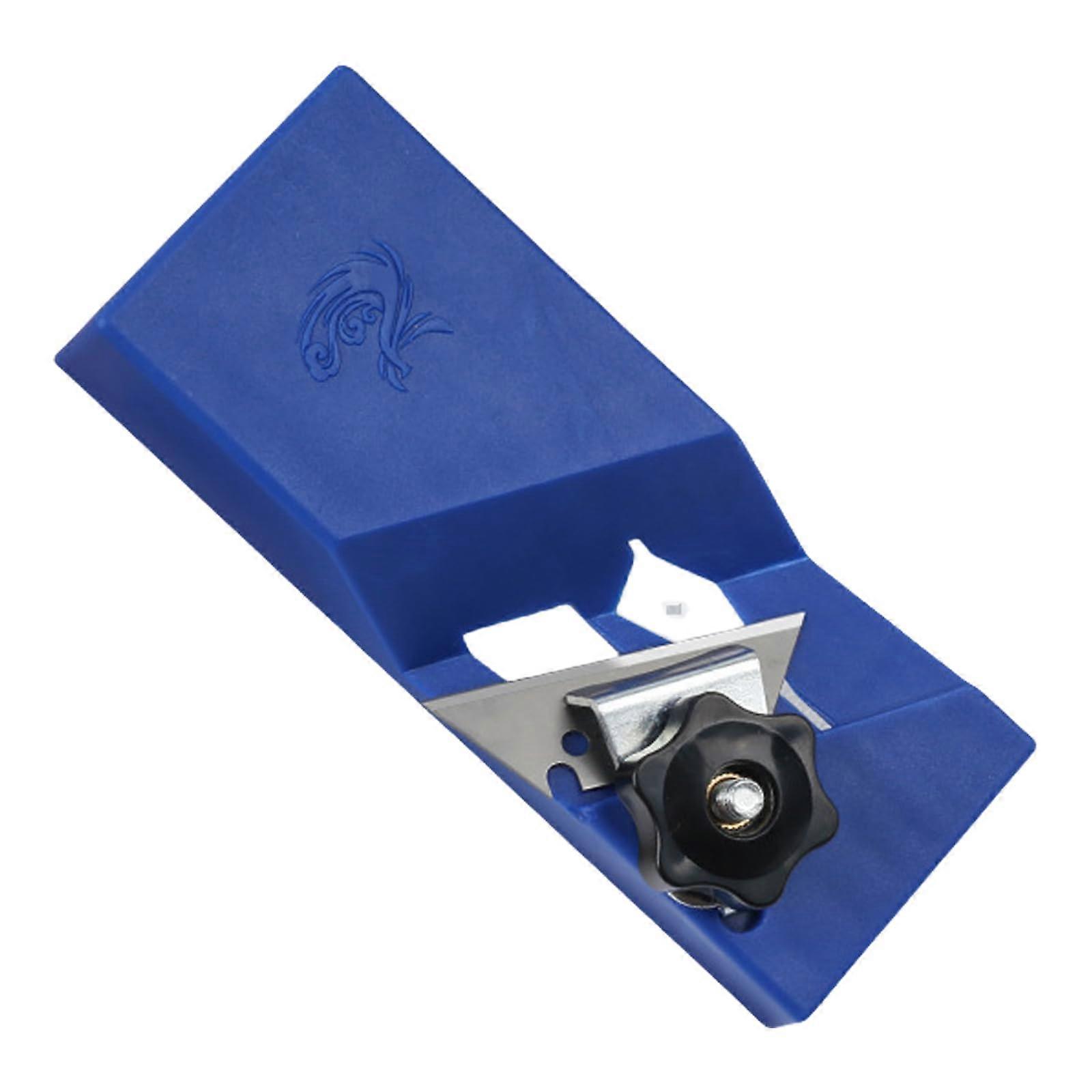 Ergonomic Woodworking Hand Plane for Precise Edge Chamfering and Carpentry Furniture Making Blue