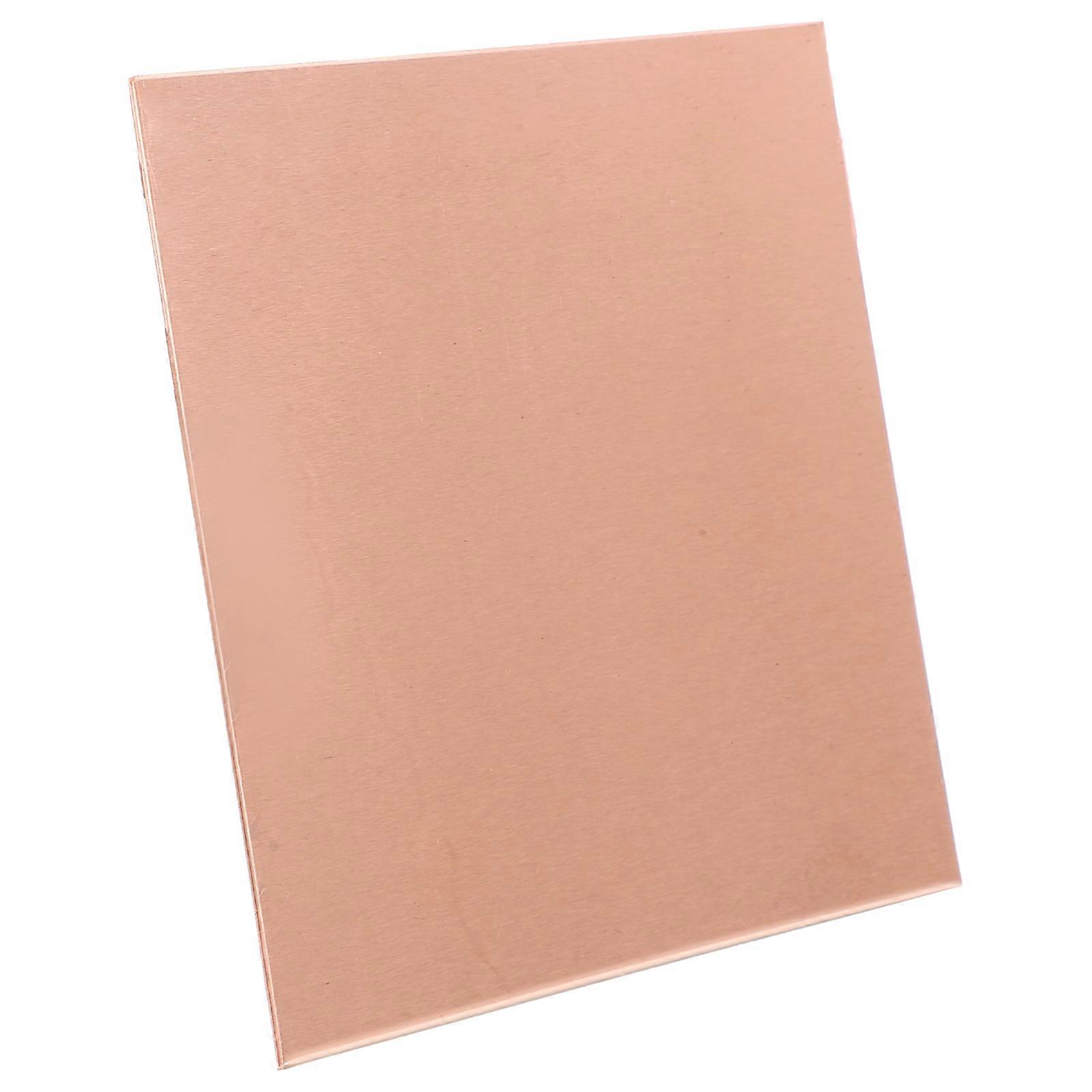 1 Sheet High Hardness Copper Sheet for Crafting Jewelry Projects