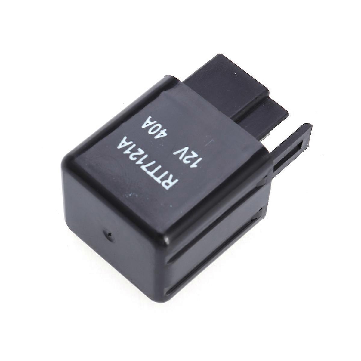 Car Relay 12V 40A 4 Pin ABS Black for Compatible Vehicles with Easy Plug and Play Installation 12V 40A