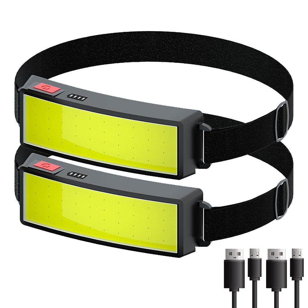 Cob Fari Per Uso Domestico Esterno Faro Portatile a Led Con Batteria Incorporata 1200mah Lampada frontale ricaricabile USB