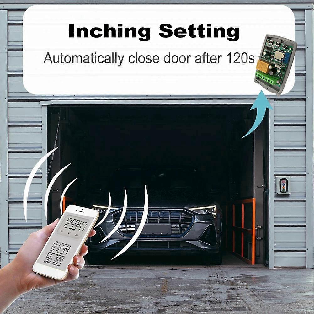 Tuya WIF Zigbee Smart Garage Door Opener Receiver 2CH 433.92MHz Fixed Rolling Code Universal Switch Controller AC85-250V