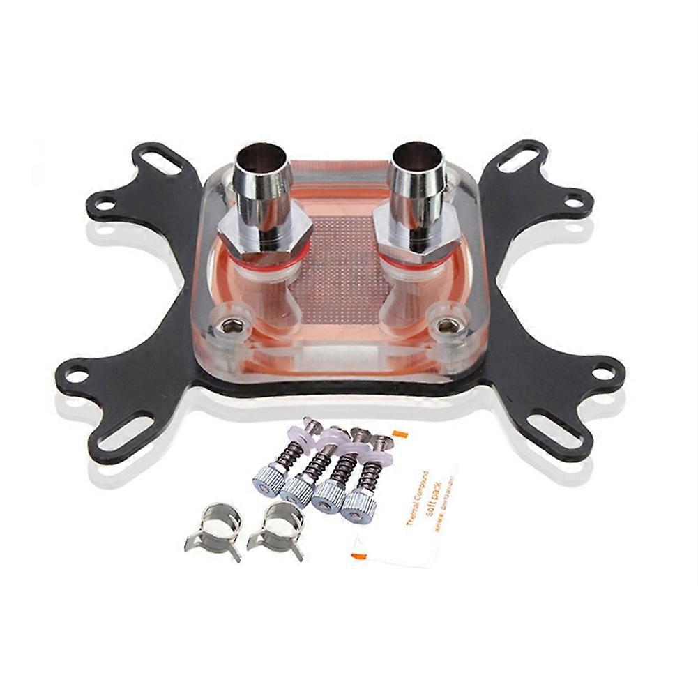 CPU Water Cooling Block Copper Base for Computer Inner Channel Waterblock CPU for AM2 AM3 Int 775,1150 AMD 940