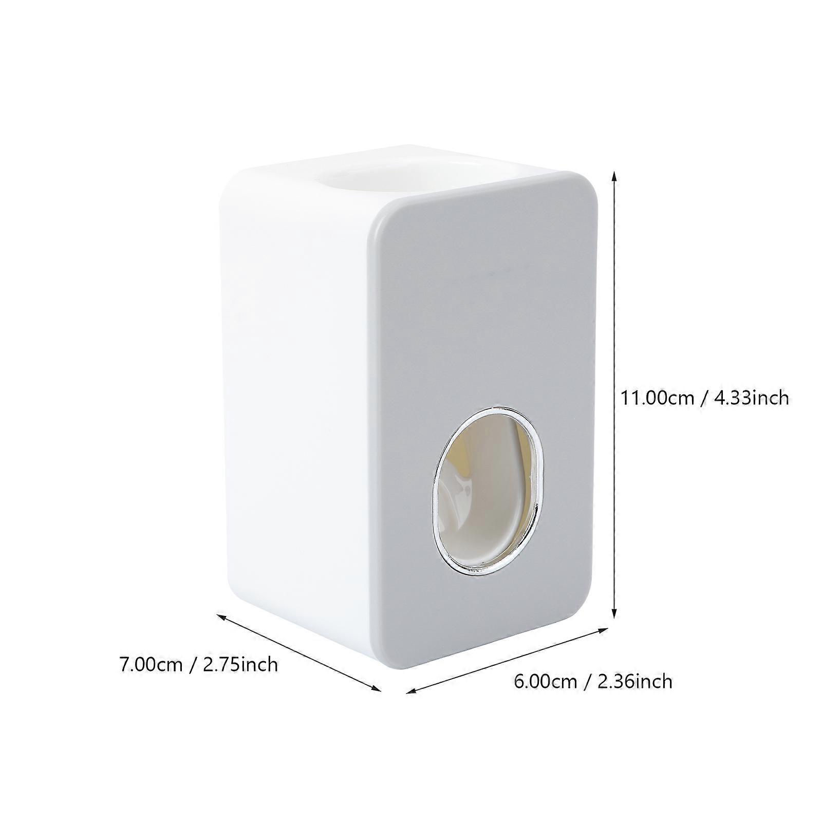 Automatic Toothpaste Squeezer in Grey Made from Plastic for Bathroom Use 1pc