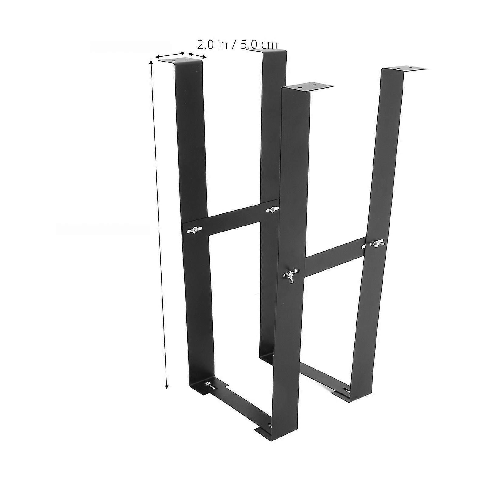 Pc Mount Adjustable Under Desk Computer Tower Mount 1Set Carbon Steel