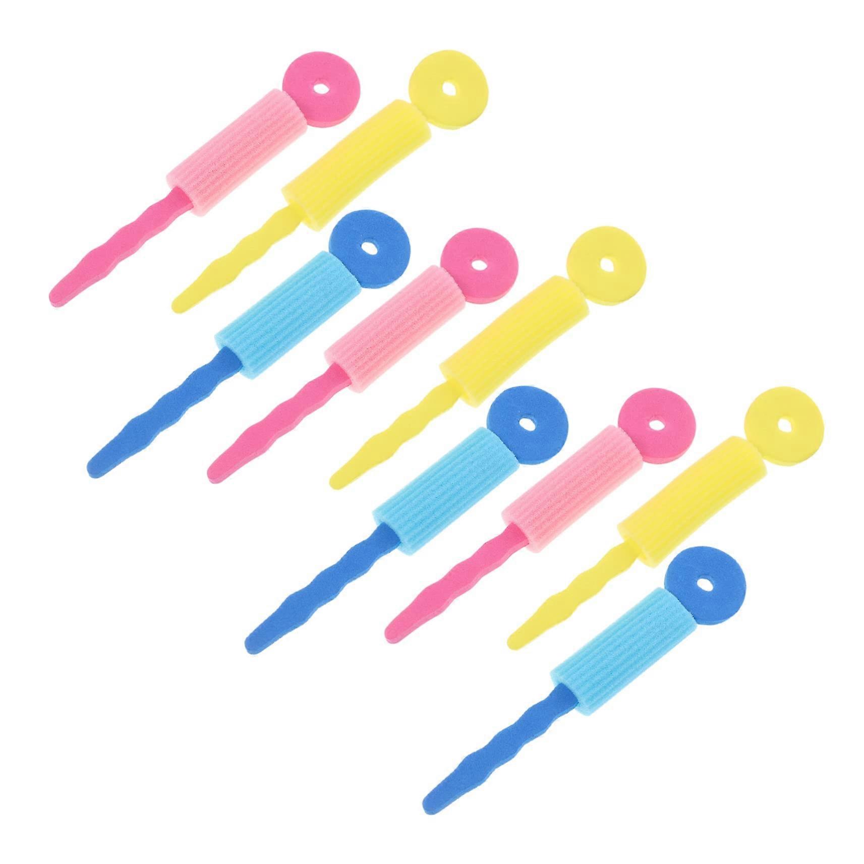 9pcs No Heat Foam Hair Curlers for Sleeping, Soft Sponge Rollers for Long and Short Hair