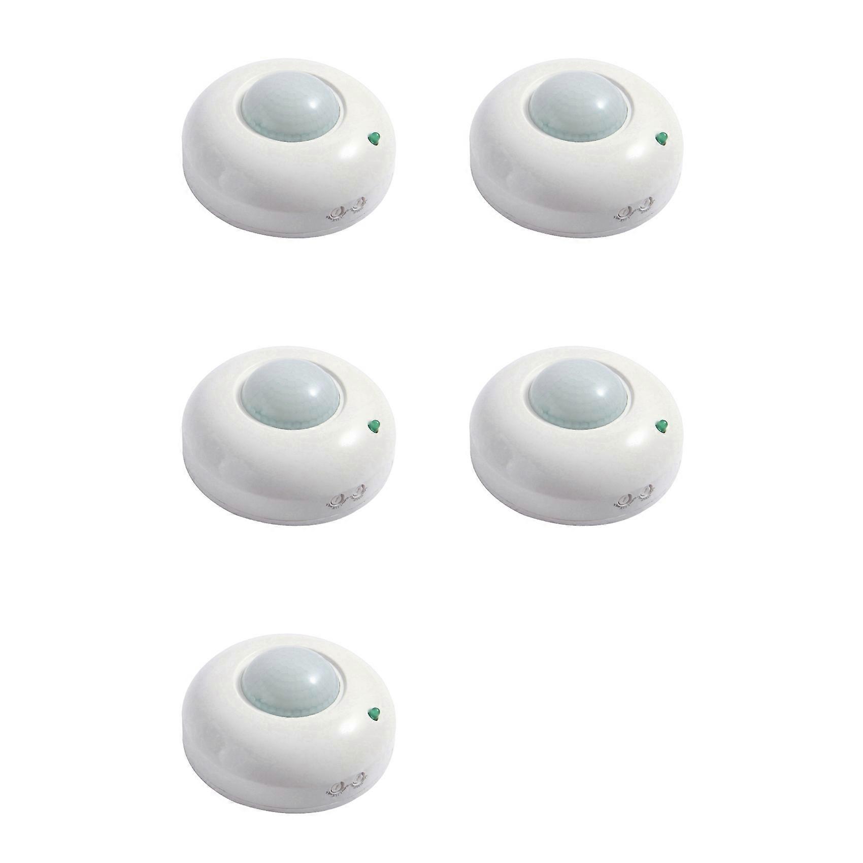 5X 360° Adjustable Ceiling Motion Sensor Detector, Occupancy Light Switch for Energy Saving and Security