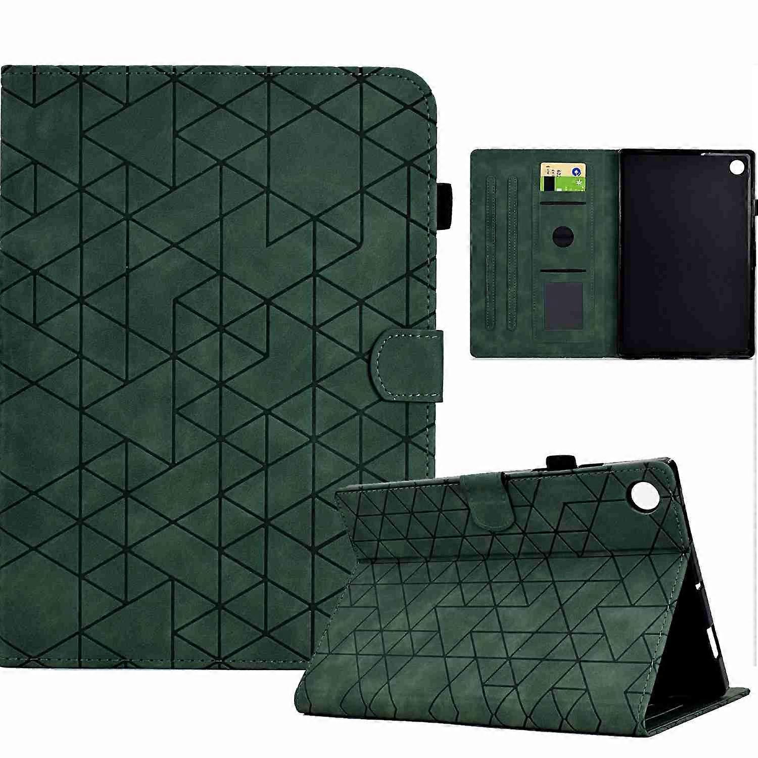 Rhombus TPU Smart Leather Tablet Case