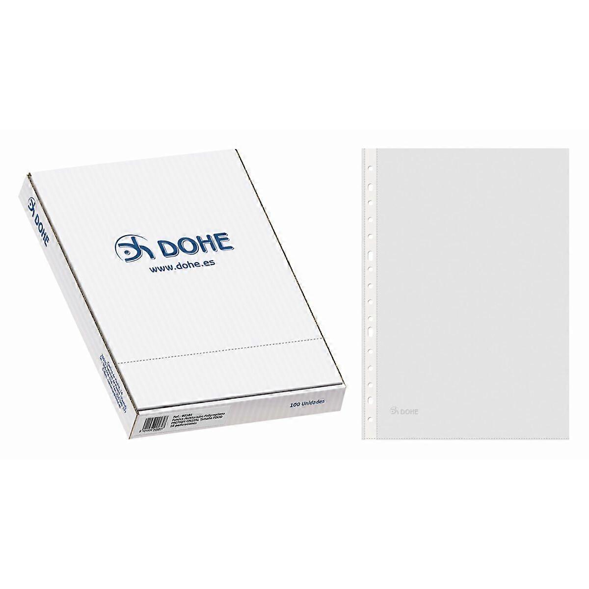 Covers DOHE Premium Cristal Transparent Sheet Drilled 100 Pieces (100 Units)