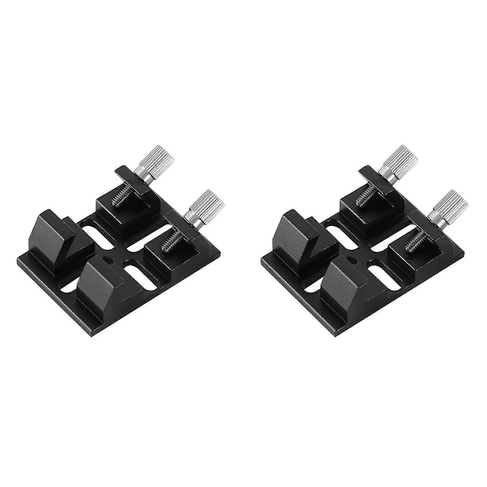 2X Multi-Function Finderscope Dovetail with Locking Screw Guide Scope Adapter Bracket for Astronomical Telescope,Black
