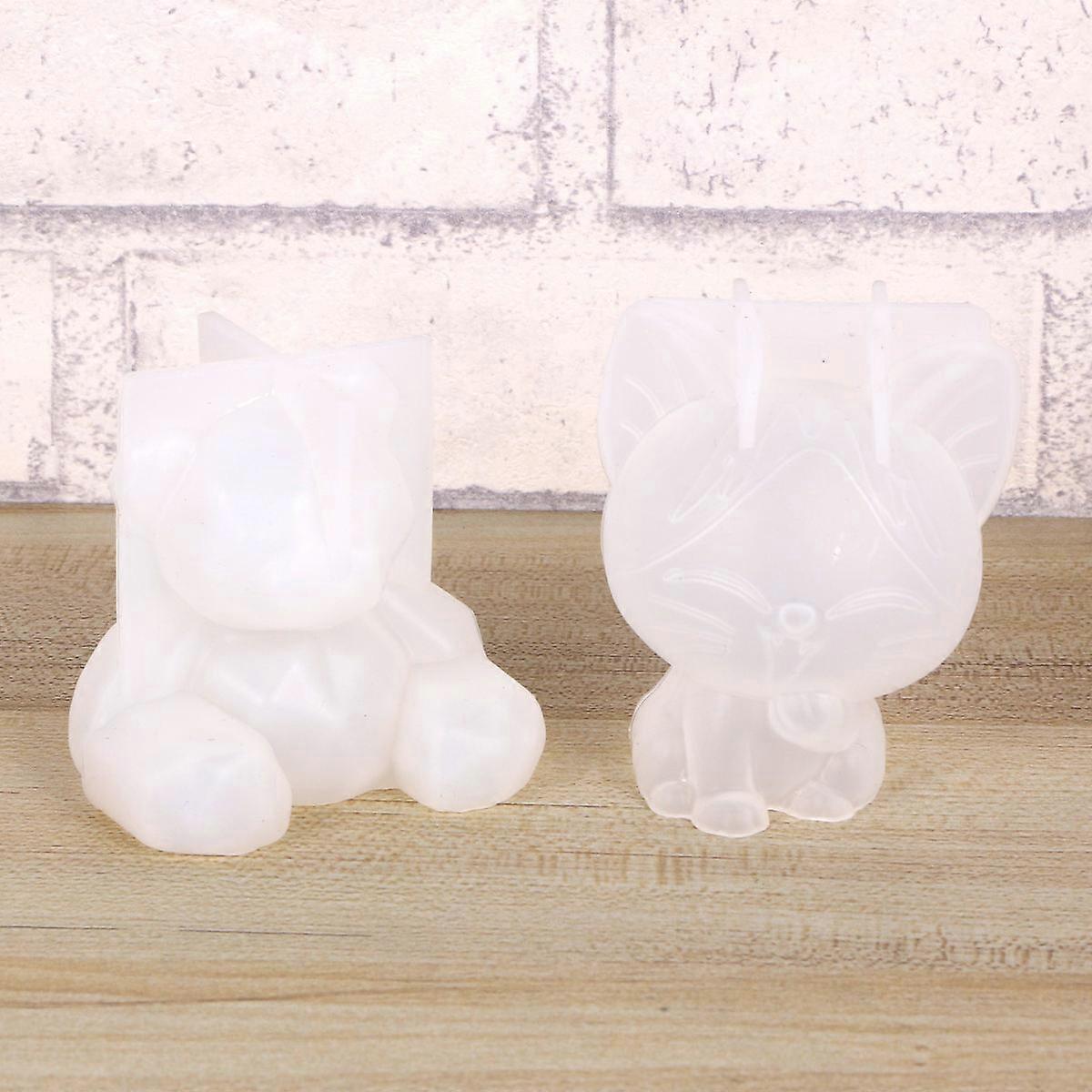 Epoxy Mold Silicone Simple 7Pcs for Baking Use Cake Decorating Moulds White