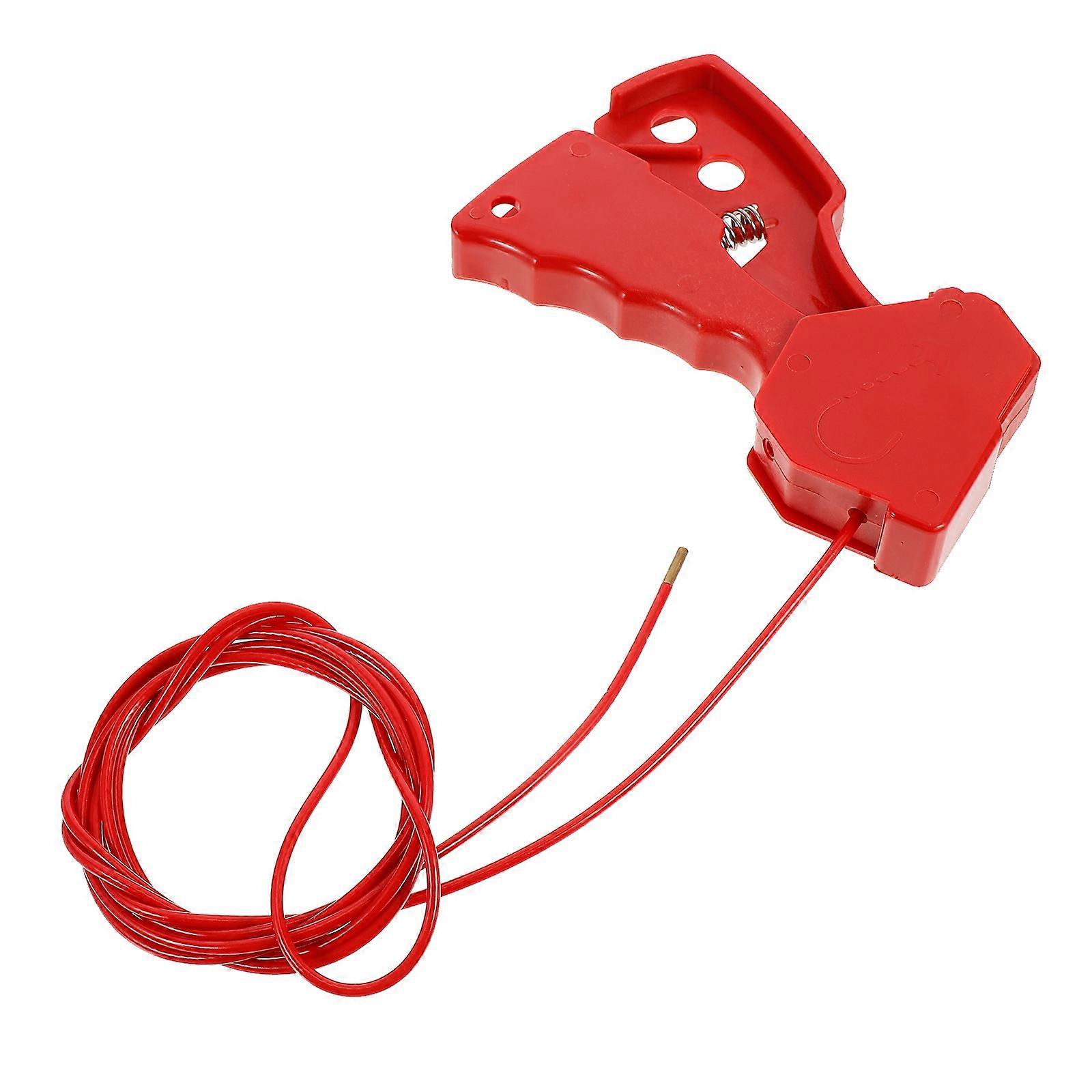 Safety Lock Adjustable Steel Cable Lockout for Equipment Locking