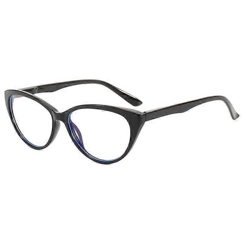 Blue Light Blocking Cat Eye Reading Glasses +2.00 Black Frame UV400 Anti UV Computer Readers