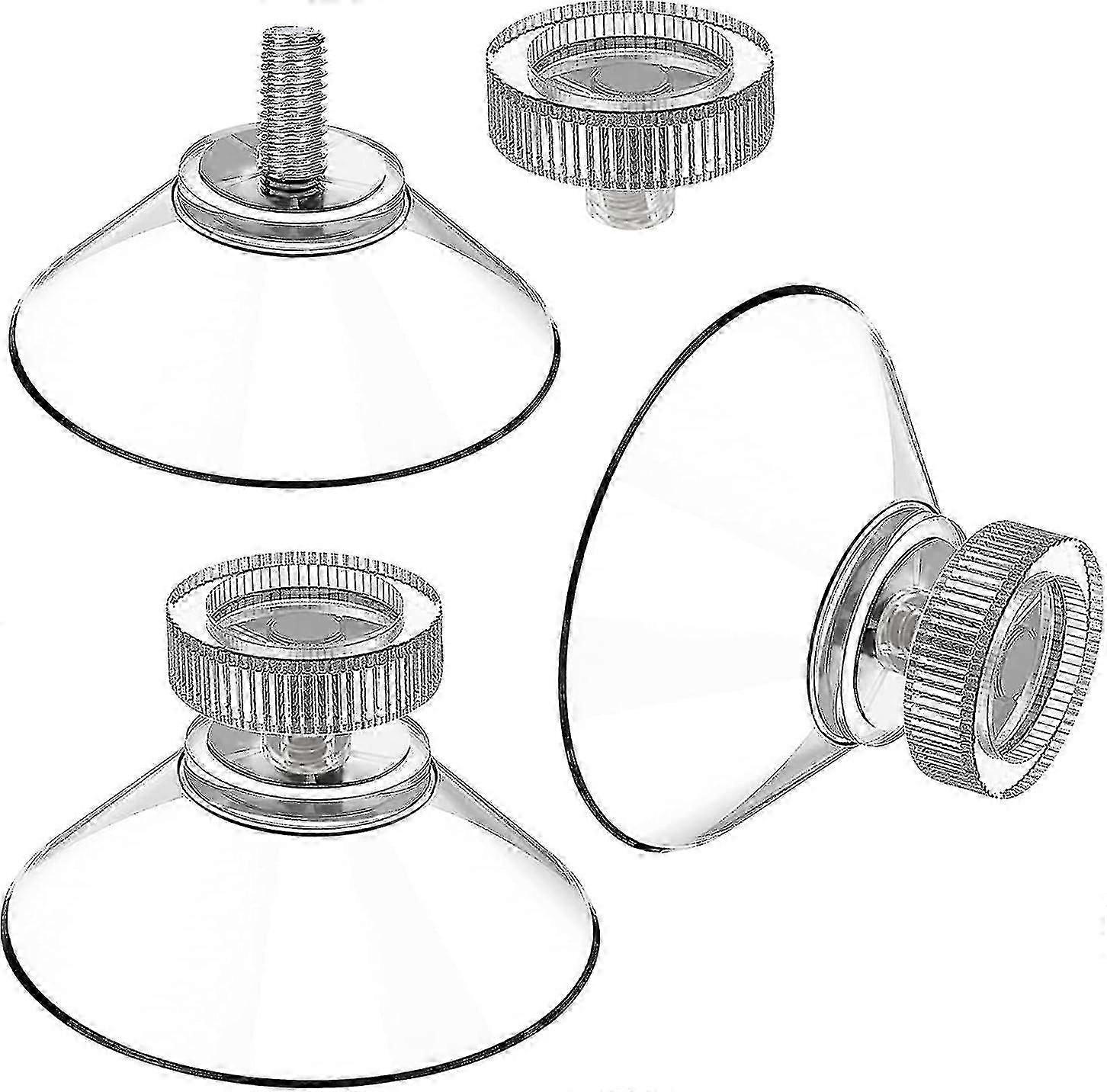 24-Pack 40mm M4 Suction Cups with Knurled Nuts
