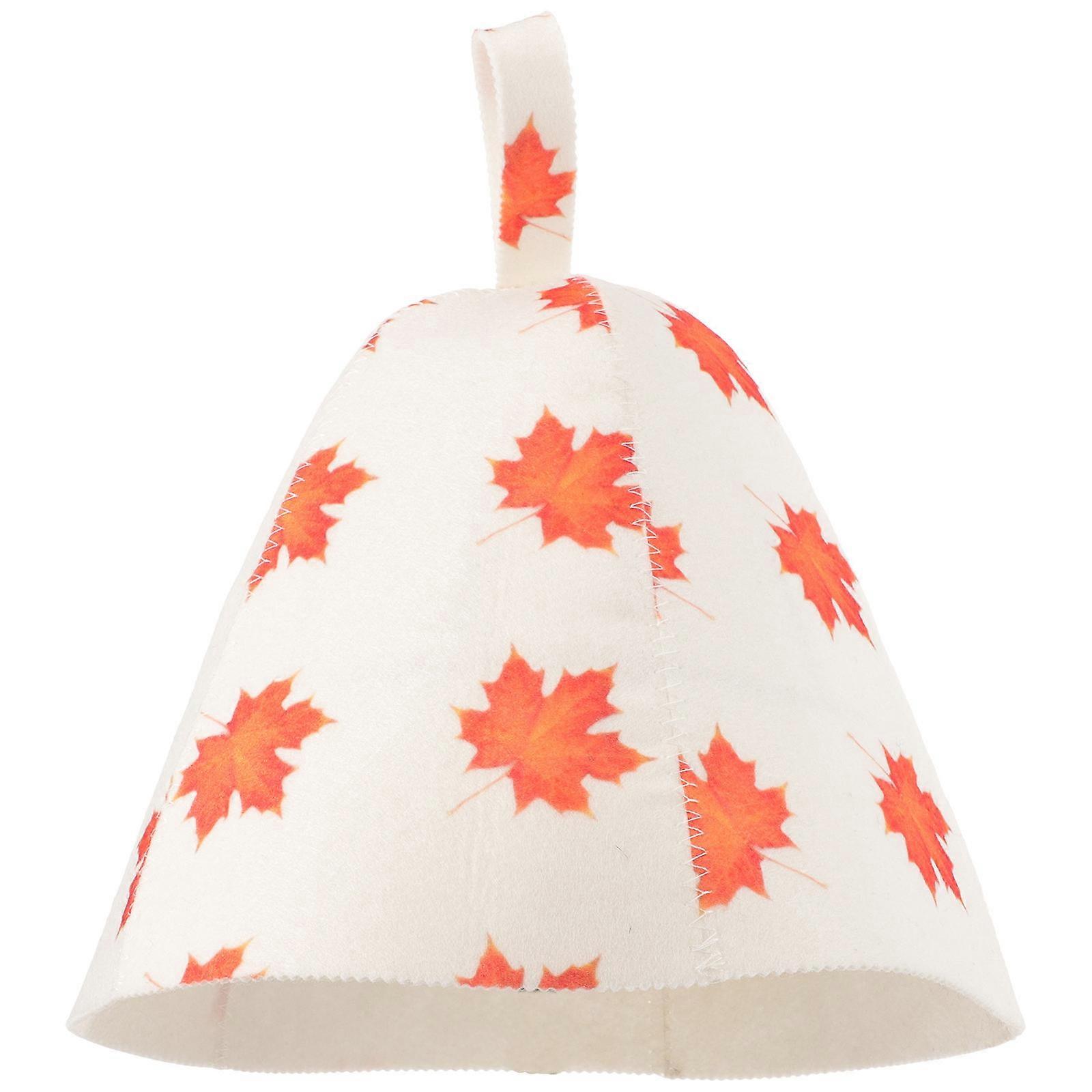 Stylish Sauna Hat for Bathing Felt Material with Water Absorption