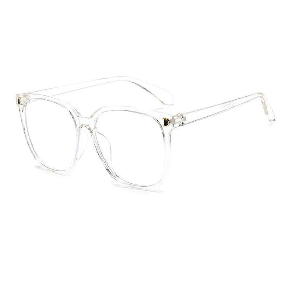 Retro Transparent Square Blue Light Blocking Glasses with UltraLightweight Clear Frame