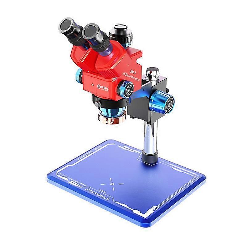 JTX SM-3 7-60X Adjustable Zoom Trinocular Stereo Microscope