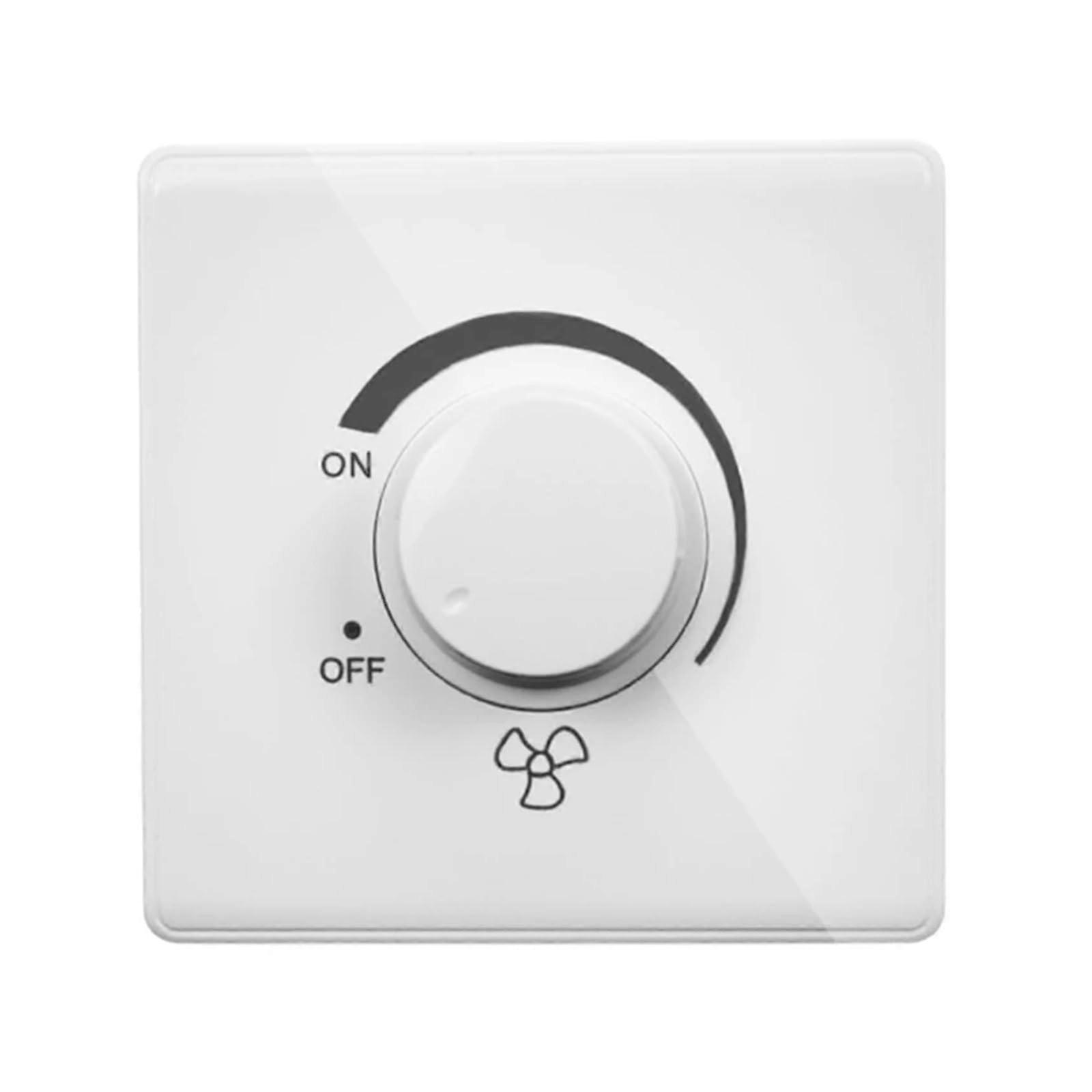 86 Type Ceiling Fan Speed Controller 220V Wall Mounted Stepless Fan Dimmer Switch 10A