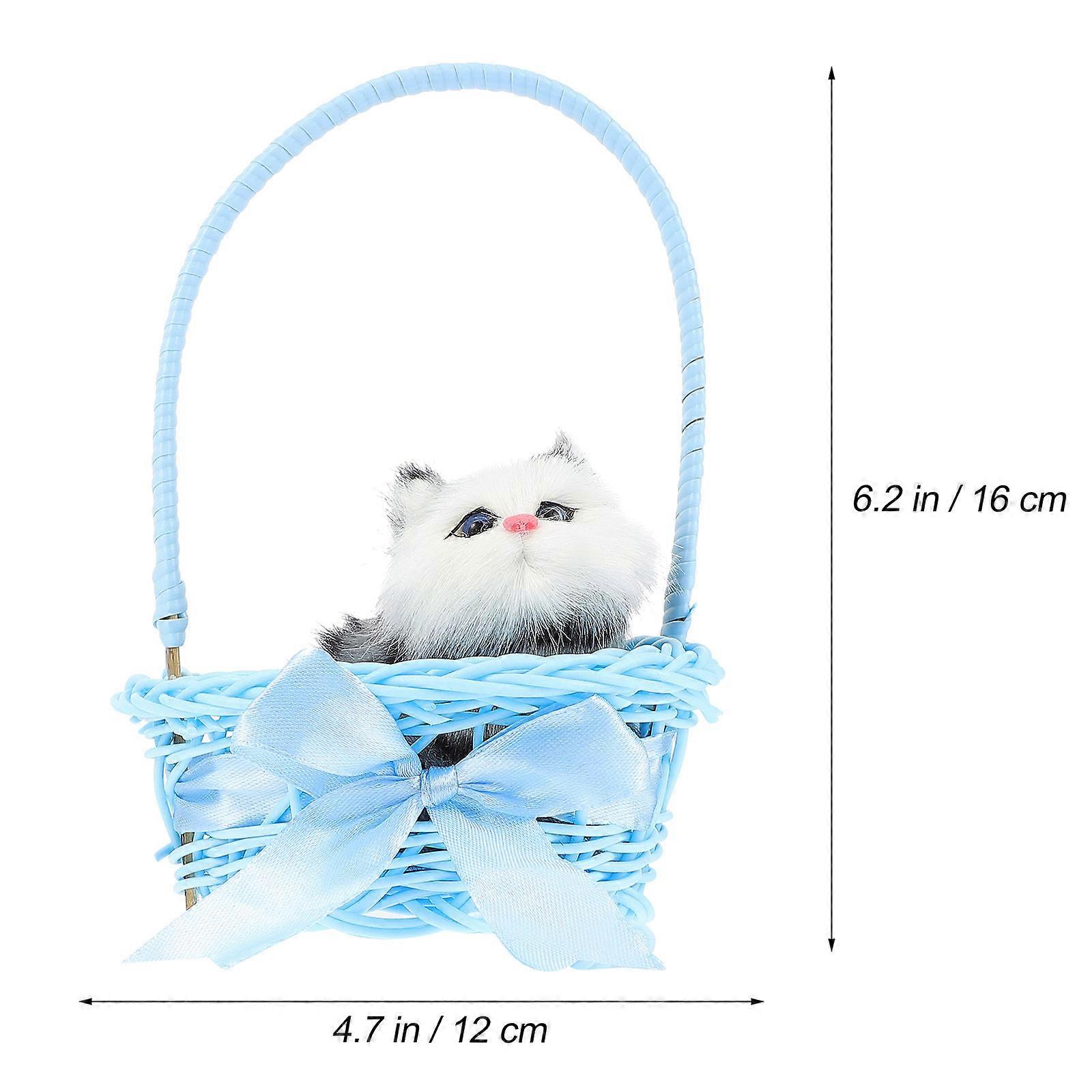 Simulation Basket Artificial Toy Sounding Animal Model for Decoration