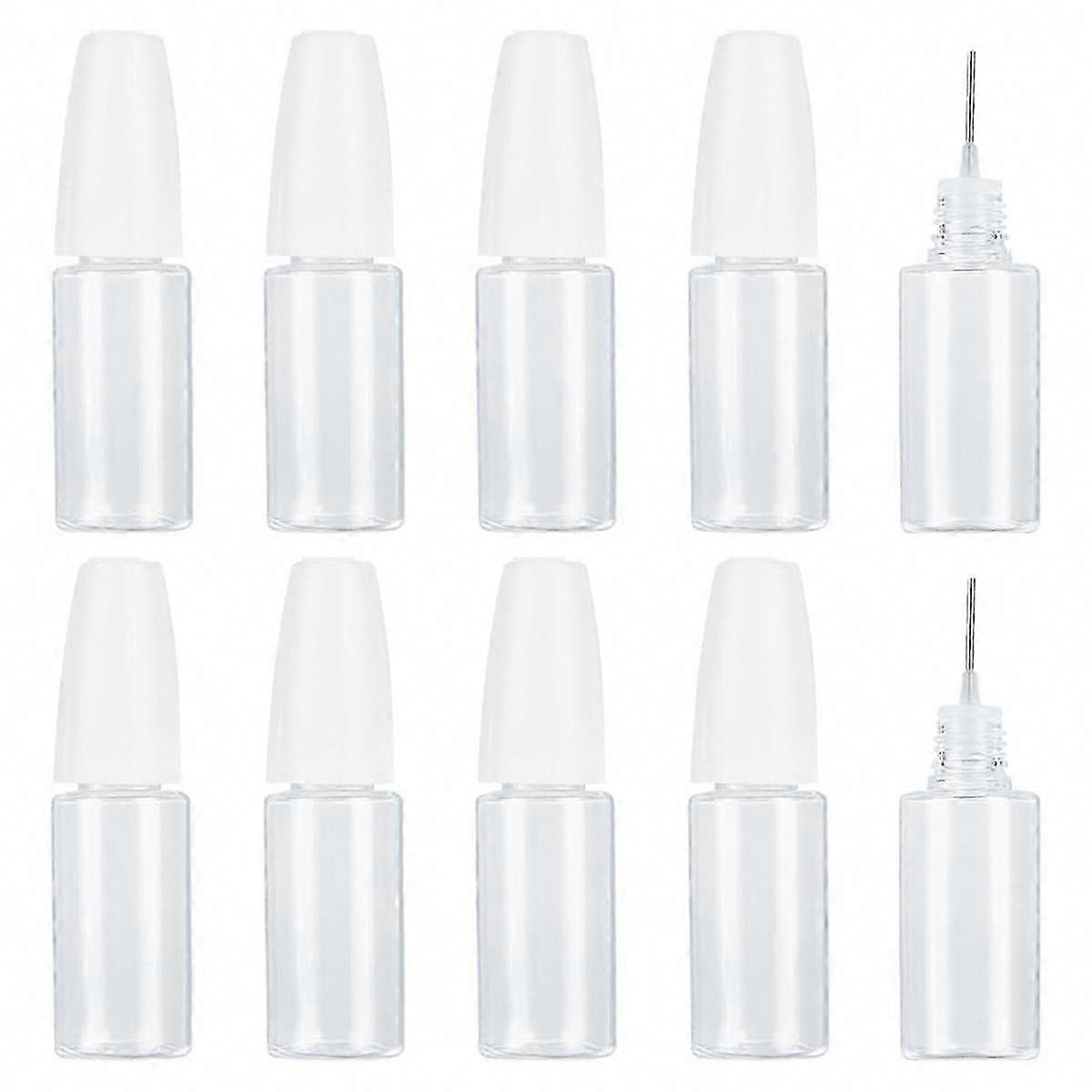 20Pcs 10ml Precision Tip Applicator Bottles, Empty PET Glue Bottles with Dispensing Needle