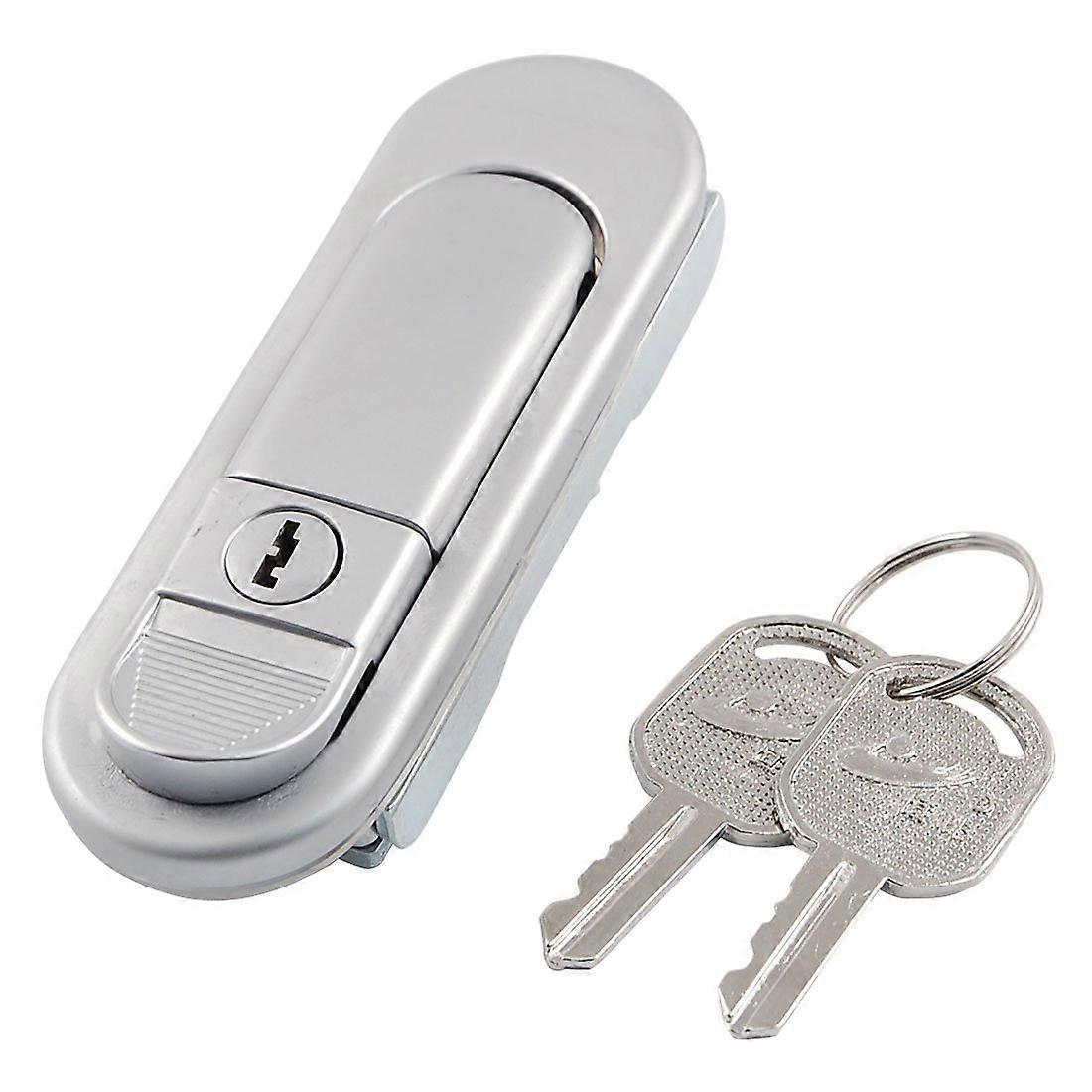 Cabinet Cam Lock with Keys, Metal Keyed Push Button Lock for Electrical Cabinet Security