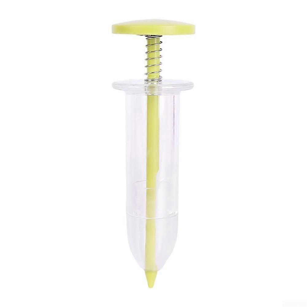 6 Piece Mini Garden Tool Set for Beginners with Precise Manual Sowing, Compact Durable Design (Yellow)