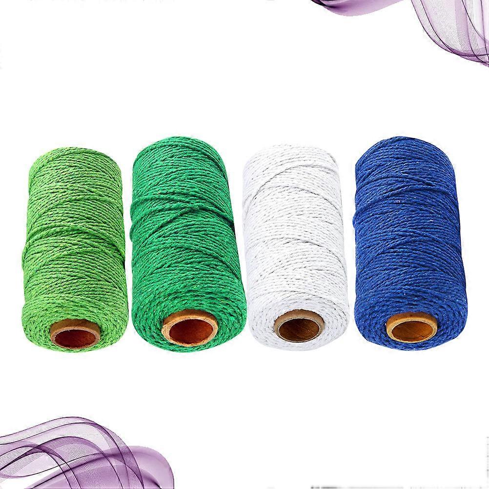 Cotton Rope for Fastening 4 Roll Braided Multi-Purpose Wrapping Rope