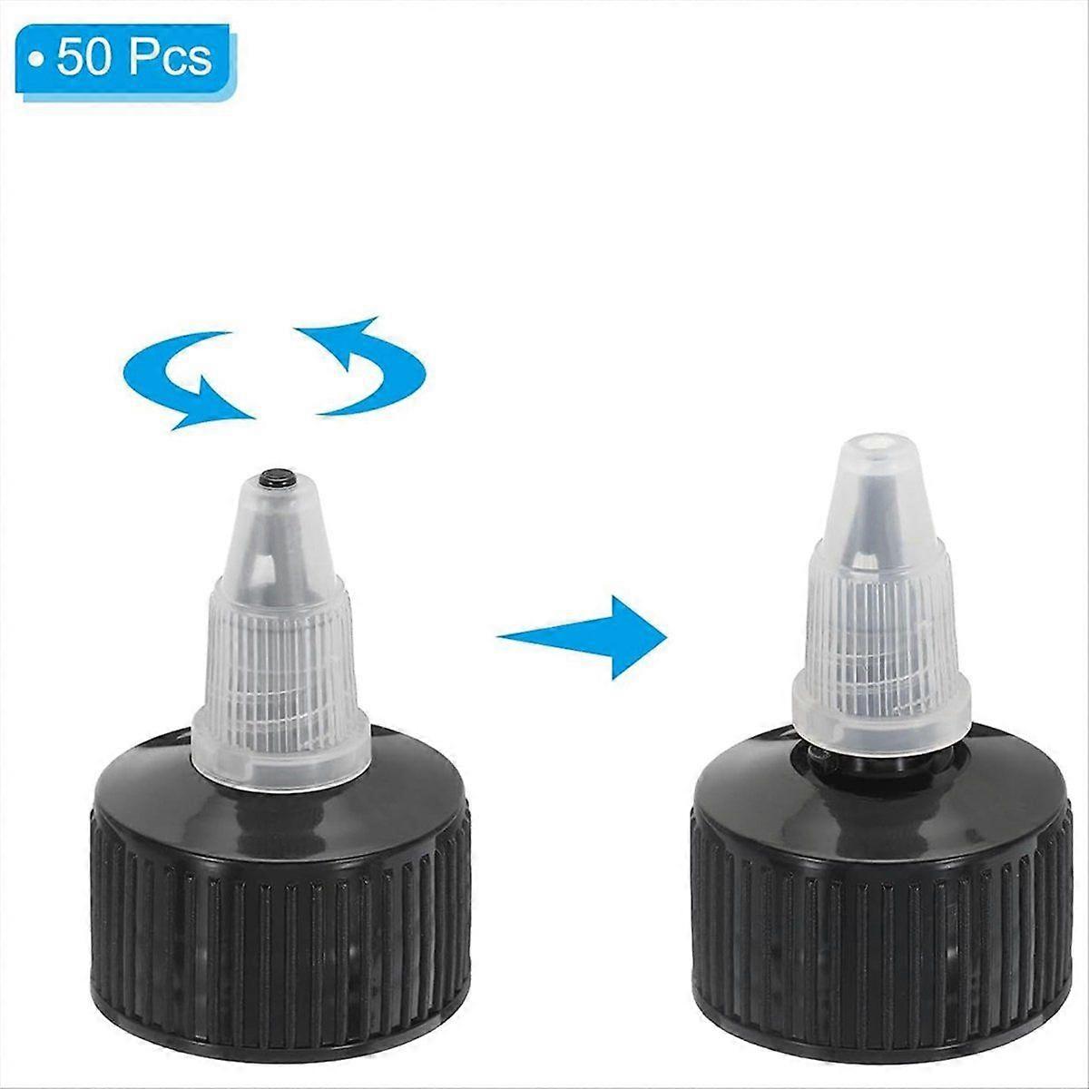 Twist Bottle Caps, 50Pcs 24-410 Squeeze Bottle Cap Replacement Caps