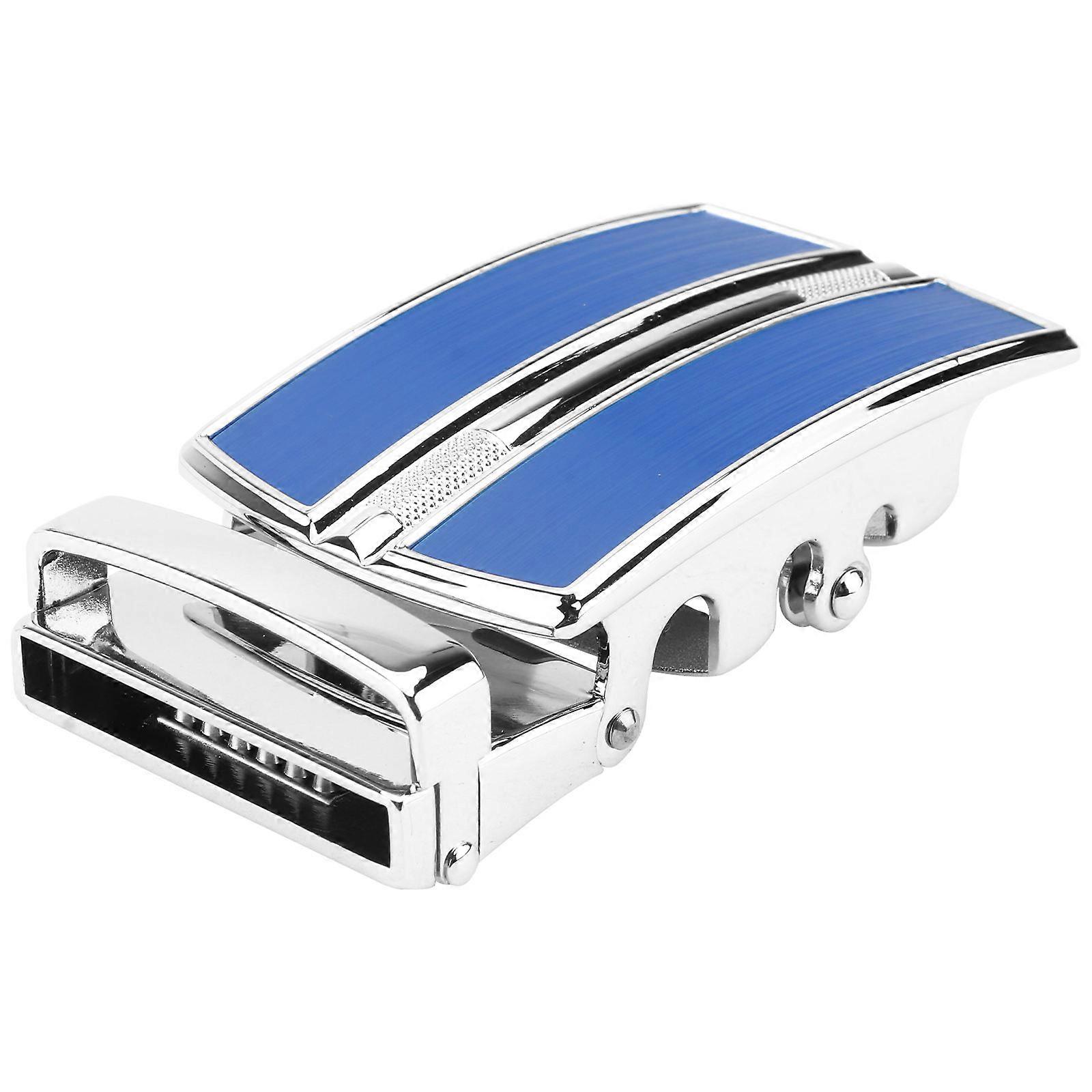 Metal Belt Buckle Rectangular Scratch-Resistant Formal Occasions Blue 8.5x4cm 1Pcs