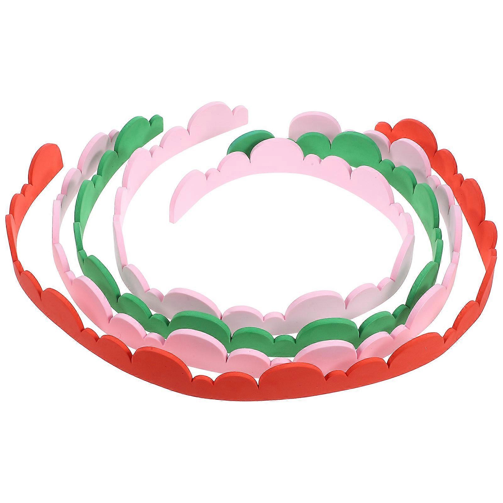 Scalloped Bulletin Board Borders Foam Classroom Decor for Decor 4Pcs Set