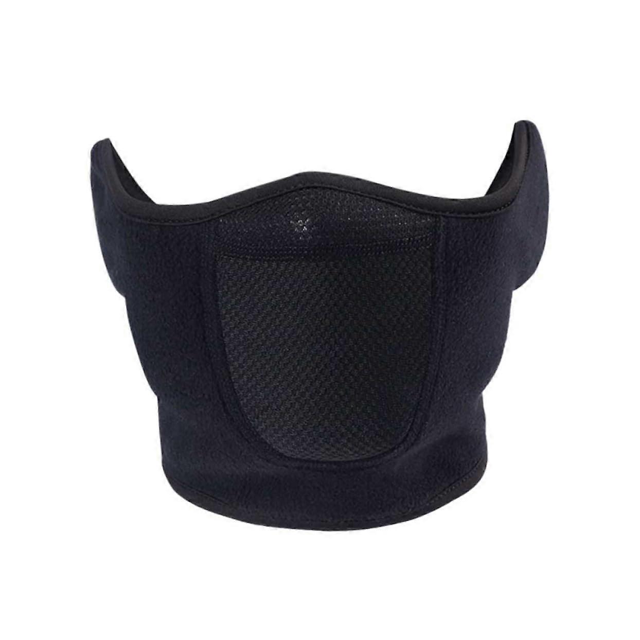 Winter Face Mask with Windproof Full Ear Coverage, Reusable Washable Cold Weather Black