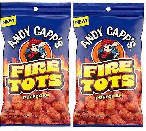 Andy Capp's Fire Tots Puffcorn 2-pakning