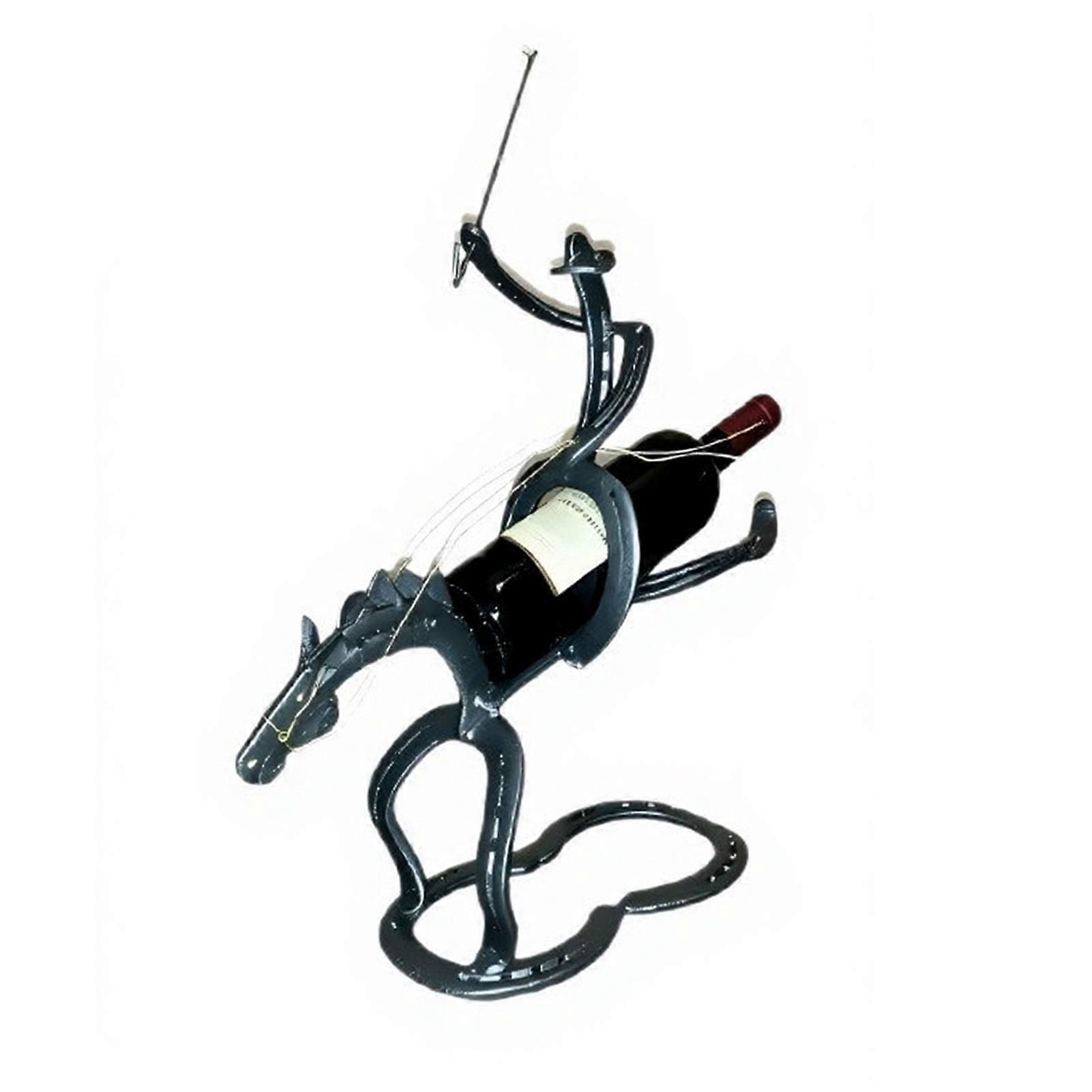 Decorative Bottle Display Rack for Kitchen and Entryway