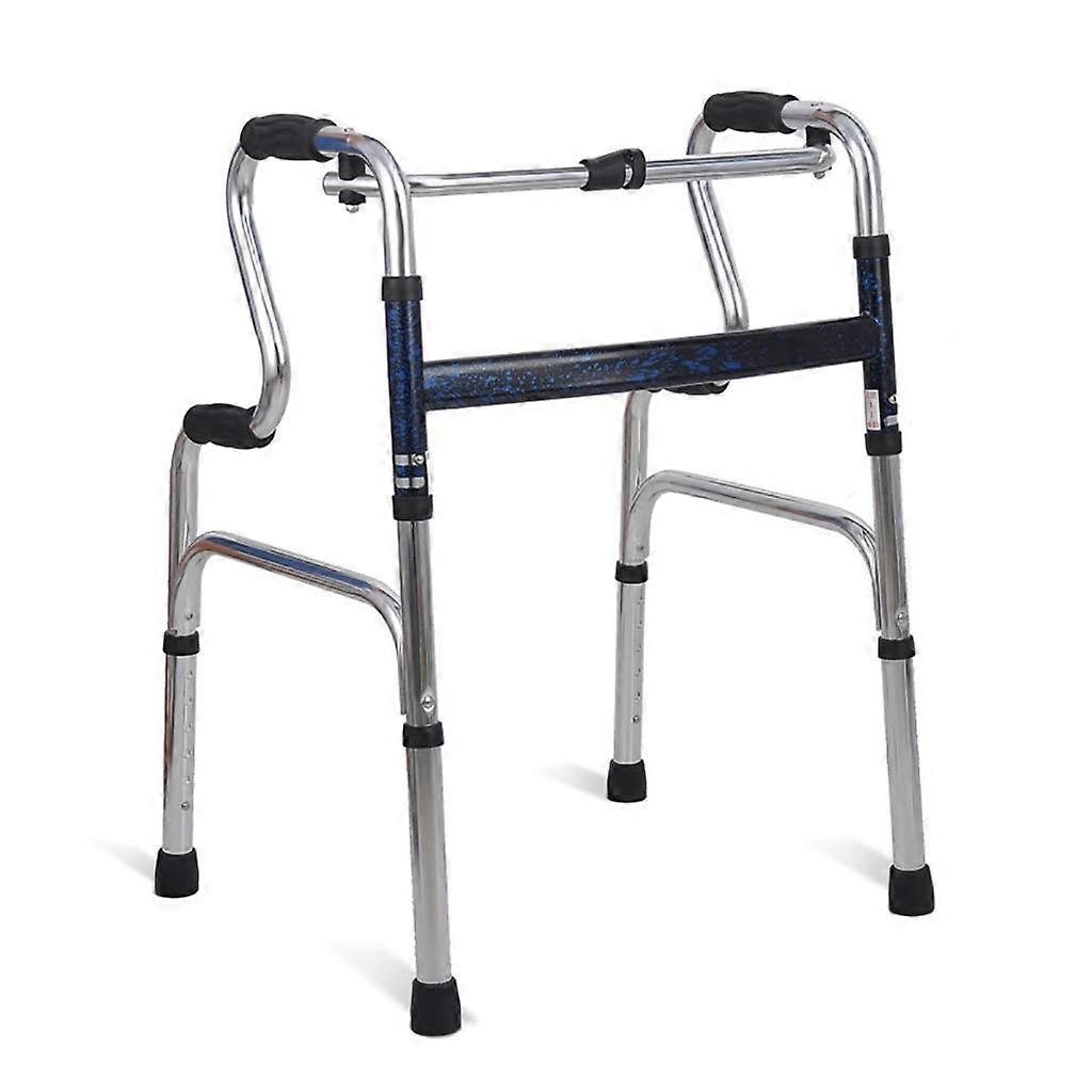 Folding Walking Frame for Elderly, Stable FourLeg Support, AntiSlip Feet, Foldable Mobility Aid