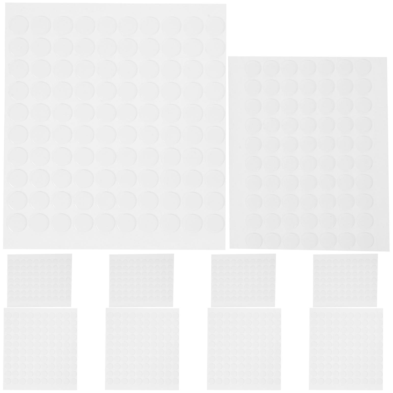 10 Sheets Transparent Double Sided Dot Stickers for Wall Sticky Use
