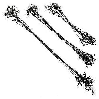 Linea di pesca 60pcs filo in acciaio inossidabile leader 15/23/30cm linea