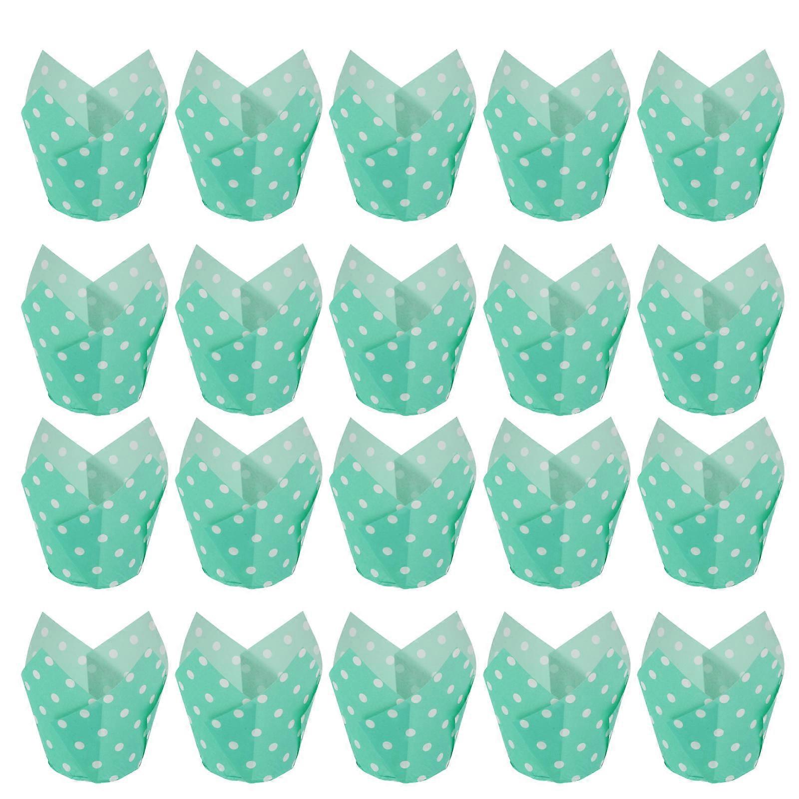 100Pcs Tulip Cake Wrappers for Baking Use Baking Cups