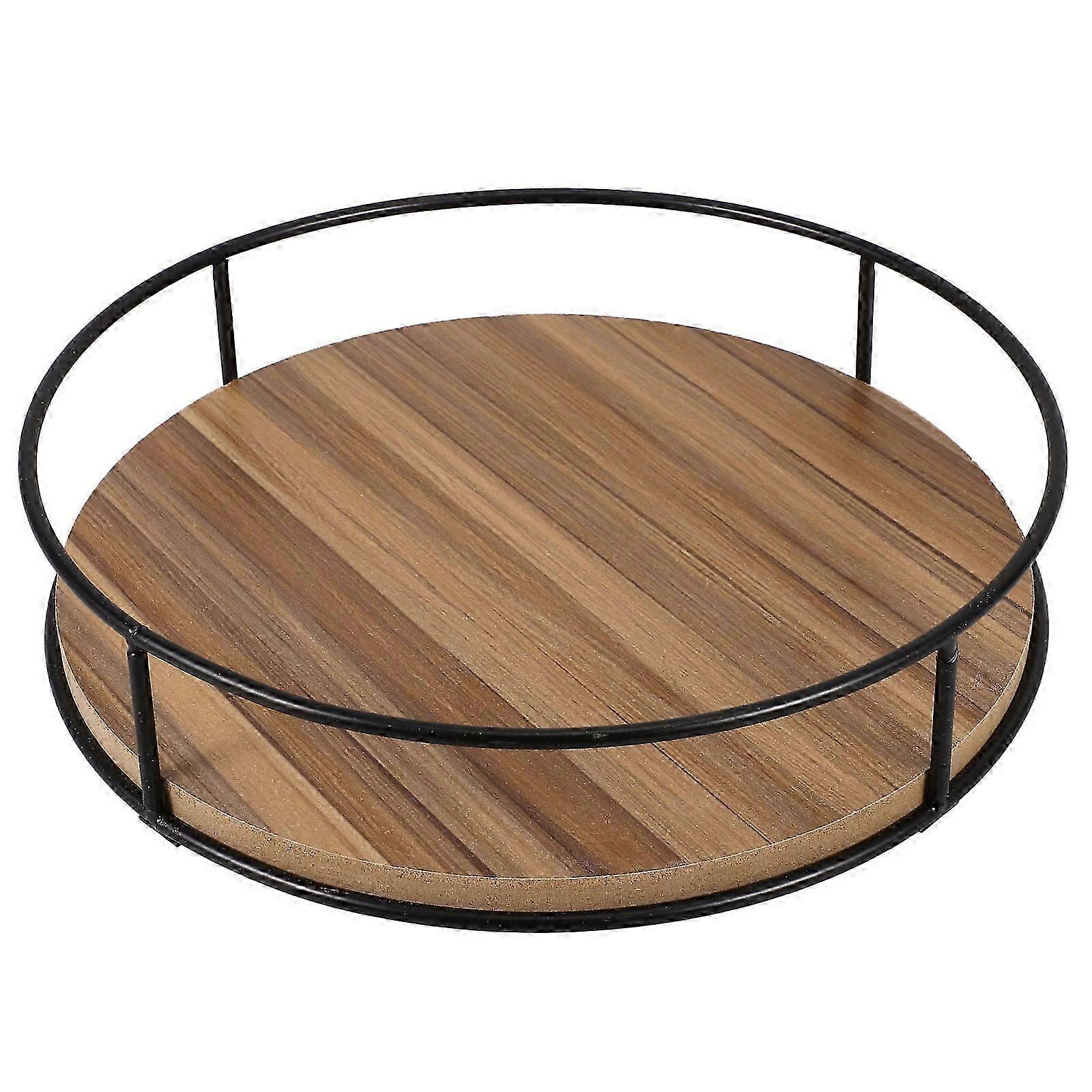 Round Rotating Storage Tray Organizer | Kitchen Dining Table Spice Storage | 1 Set