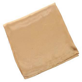 Vrouwen Dame Effen Kleur Wrap Sjaal Mode Vierkante Sjaal Accessoire (Gouden)