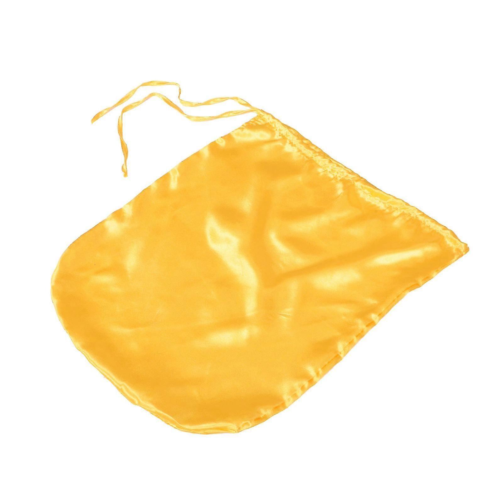 Large Christmas Drawstring Gift Bag, Yellow, 2Pcs for Storage
