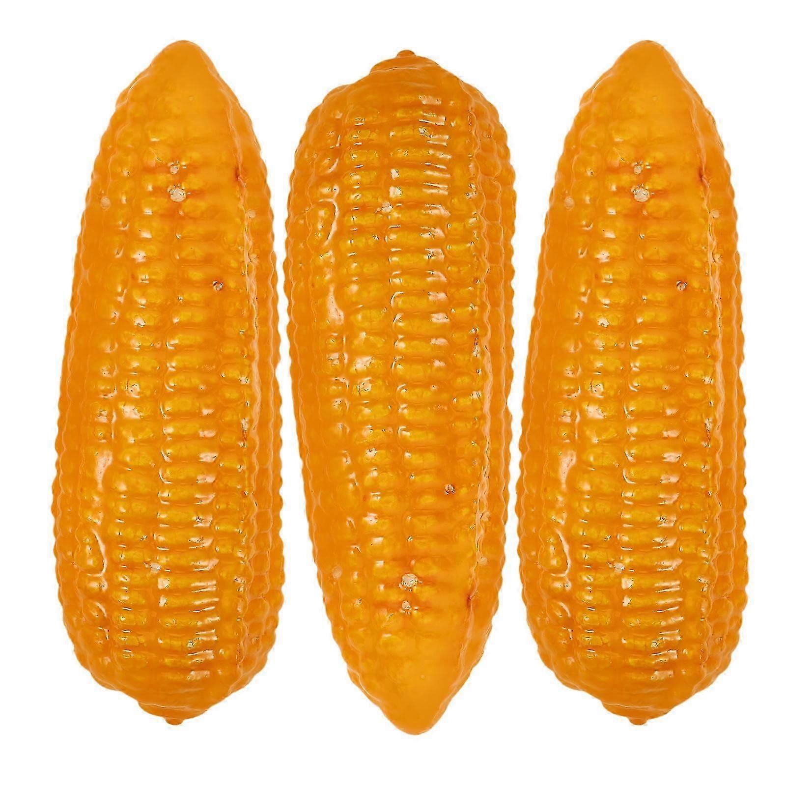 Simulation Corn Foam Corn Model for Home Decor 3Pcs