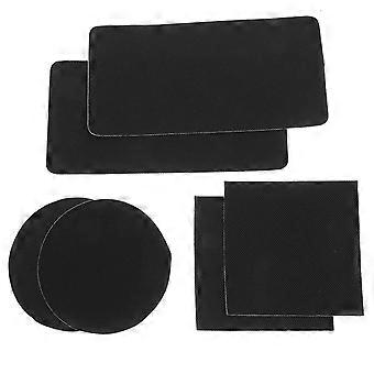 6 Sets Self-Adhesive Trampoline Patch Repair Kit Trampoline Patch Repair Sets Round Square Rectangular Repair Patches Set for Repairing Holes or Tears