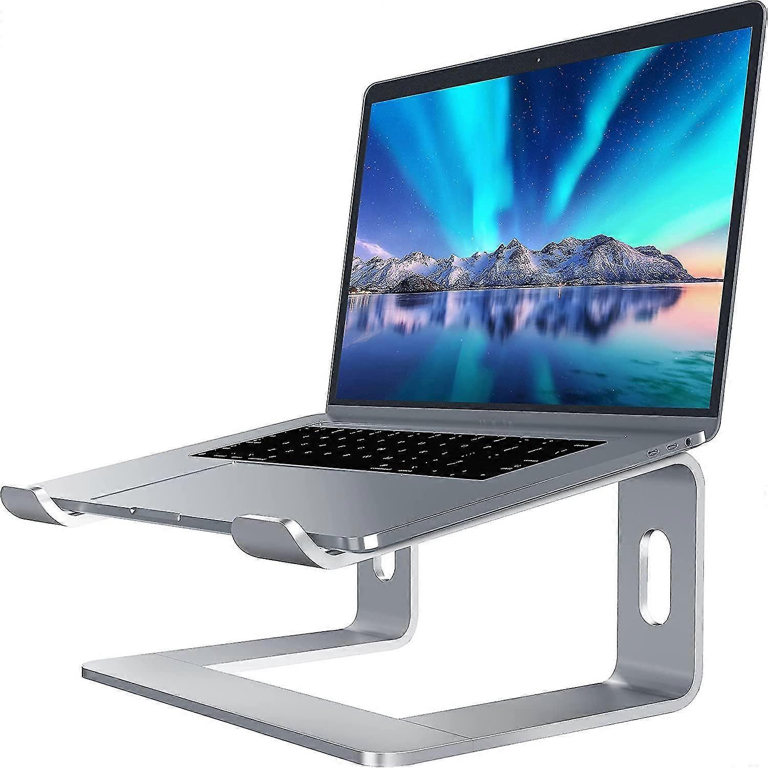 Laptop Stand, Aluminum Computer Riser, Ergonomic Laptops Elevator For Desk, Metal Holder