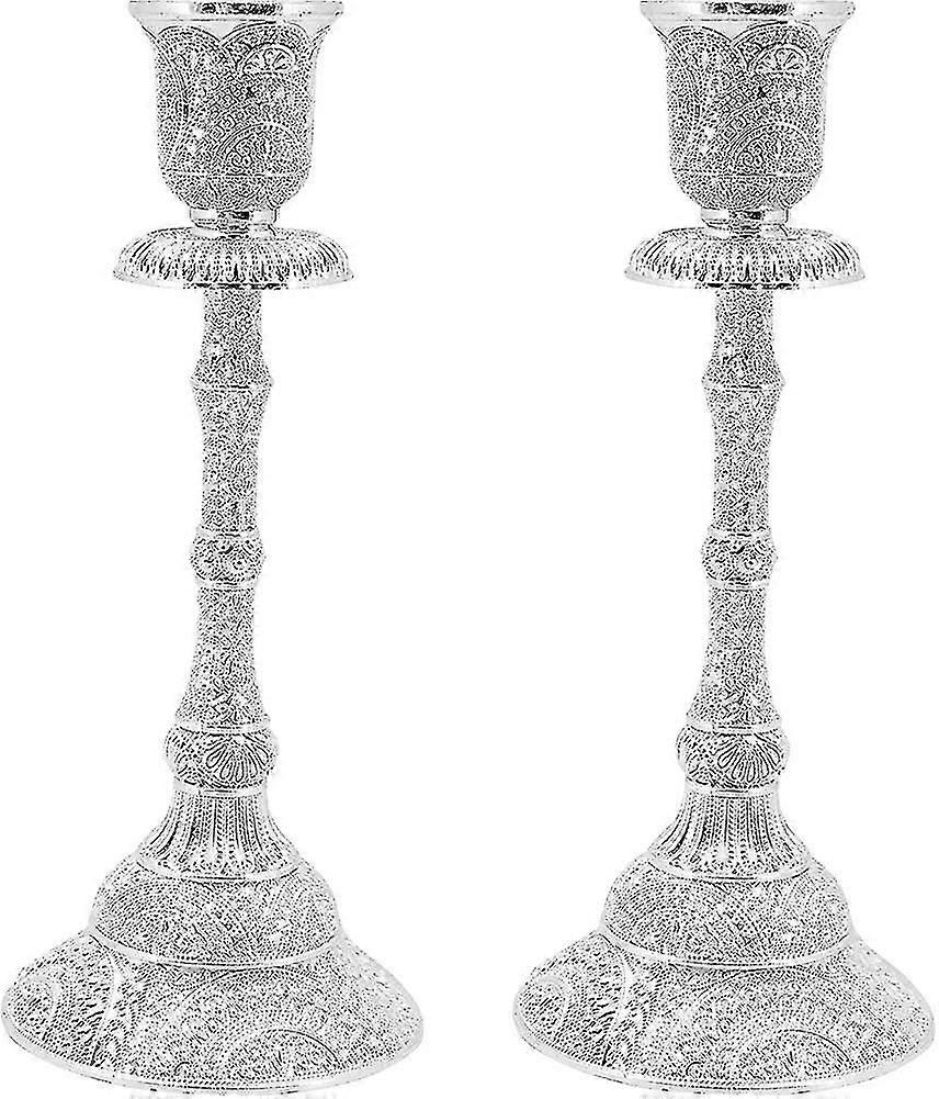 Versilbert/vergoldete Kerzenhalter 2er Set