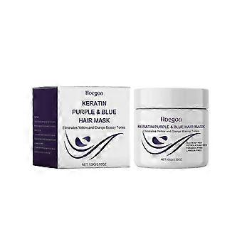 Keratin Purple Hair Mask Nourishing Moisturizing Care Hair Gentle Rich Moist Soft And Shiny Hair Mask