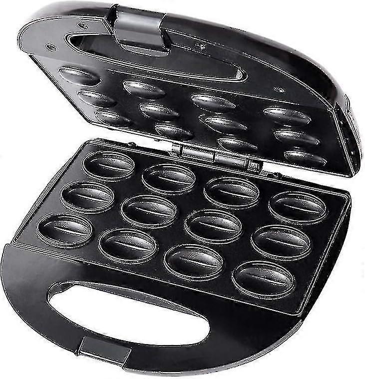 12 Electric Walnut Waffle Maker Black BV
