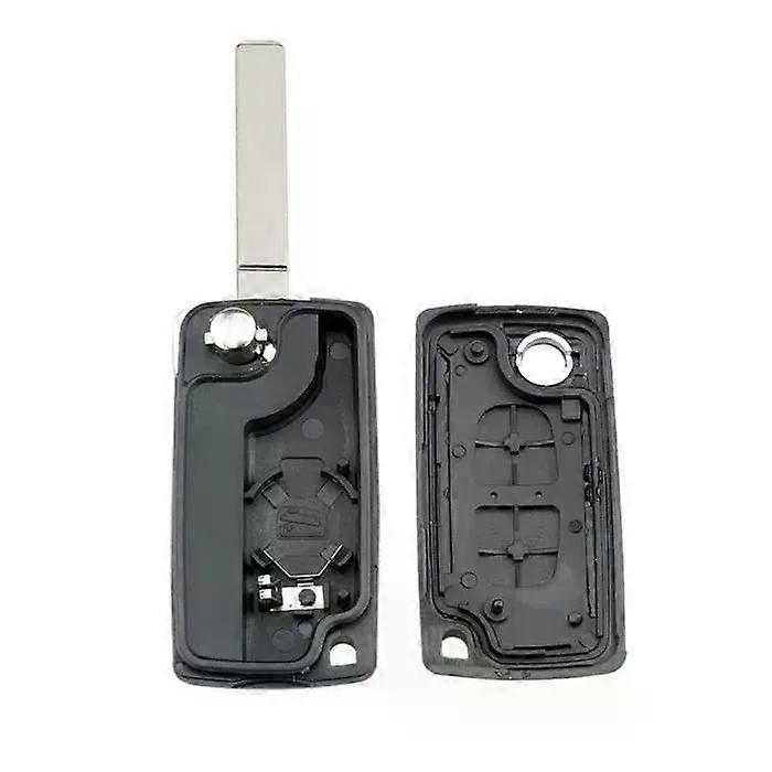 Replacement Remote Key Shell for Citroen C3 - 2 Button - Black - CE0536 VA2 [XR]