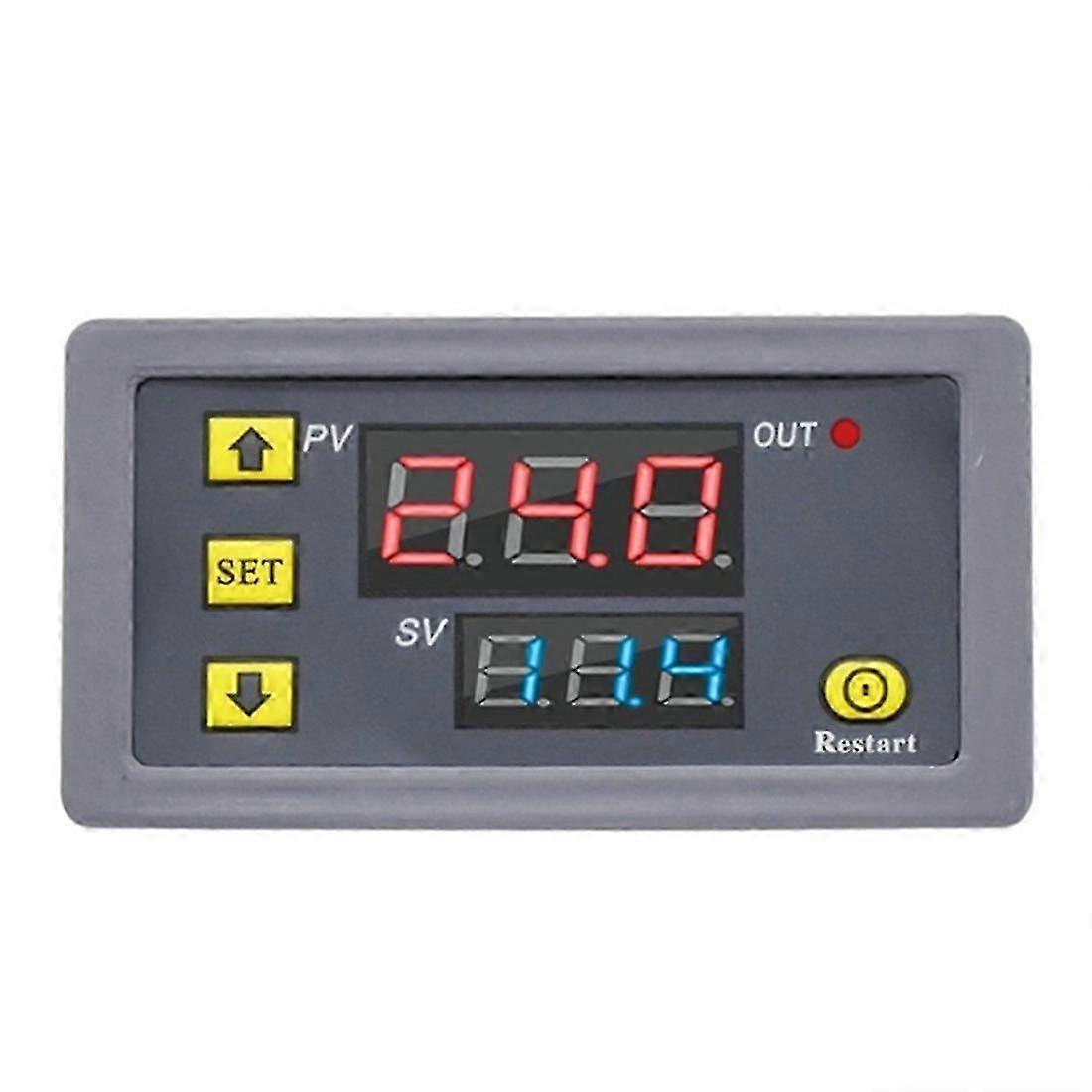 Digital Time Delay Relay LED Display Cycle Timer Control Switch Adjustable Timing Relay Time Delay Switch DC12V 26-27